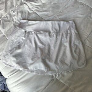 Hind Womens Large L Athletic White Skirt Skort Tennis Golf Pickleball Outdoor